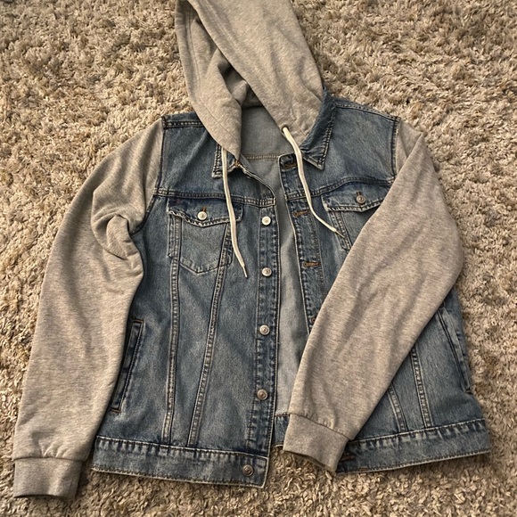 H&M Other - Jean Jacket with Hood.